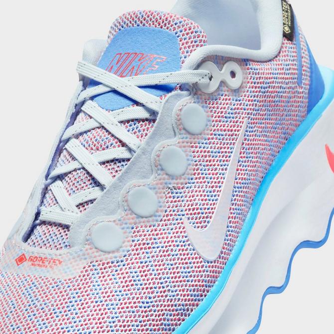 Front view of Women's Nike Motiva GORE-TEX Casual Shoes in Blue Tint/Blue Tint/University Blue/Bright Crimson Click to zoom