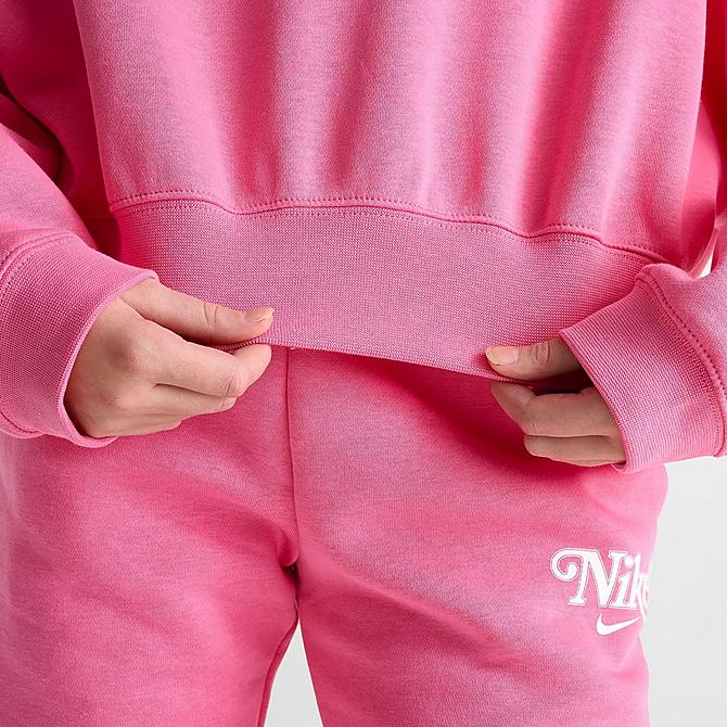 Girls' Nike Sportswear Trend Cropped Fleece Crewneck Girls' Nike Sportswear Trend Cropped Fleece Crewneck