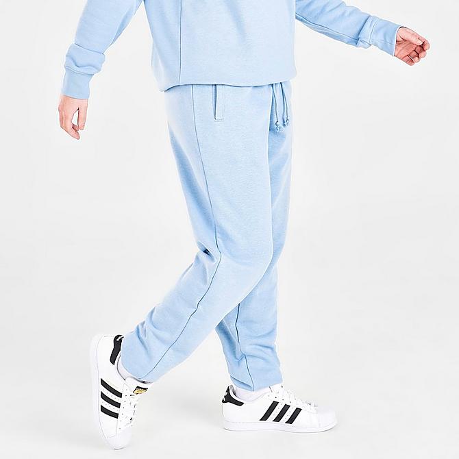 Back Left view of Women's adidas Originals Triple Logo Track Pants in Ambient Sky Click to zoom