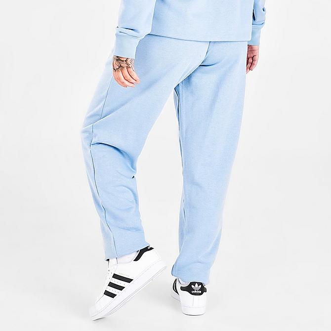 Back Right view of Women's adidas Originals Triple Logo Track Pants in Ambient Sky Click to zoom