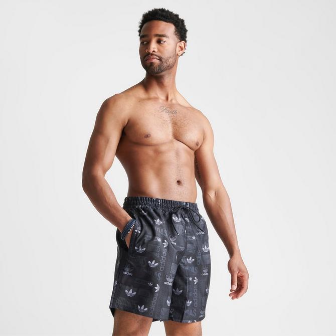 adidas Originals Monogram Swim Shorts - Black