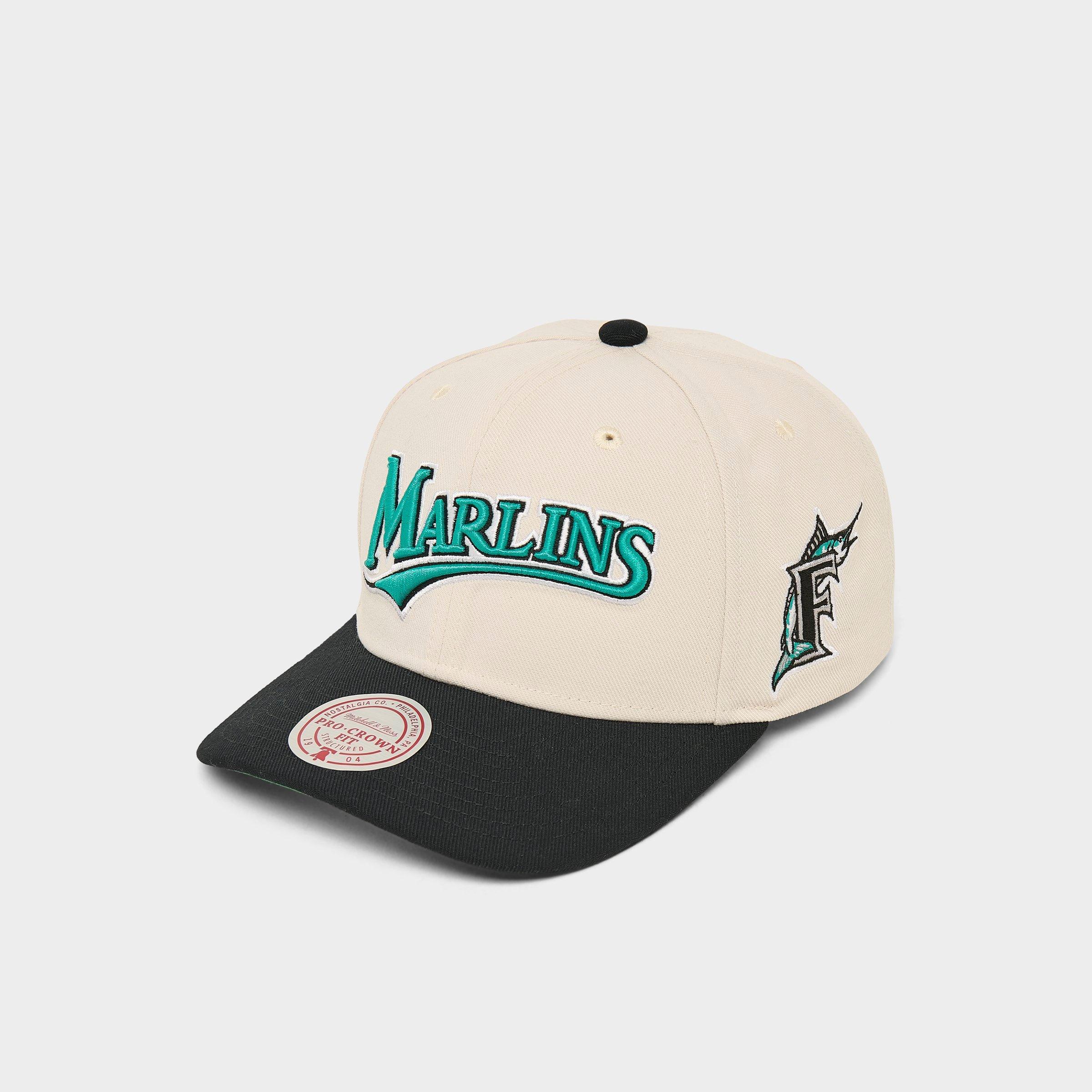 Mitchell & Ness Florida Marlins MLB Pro Crown Snapback Hat