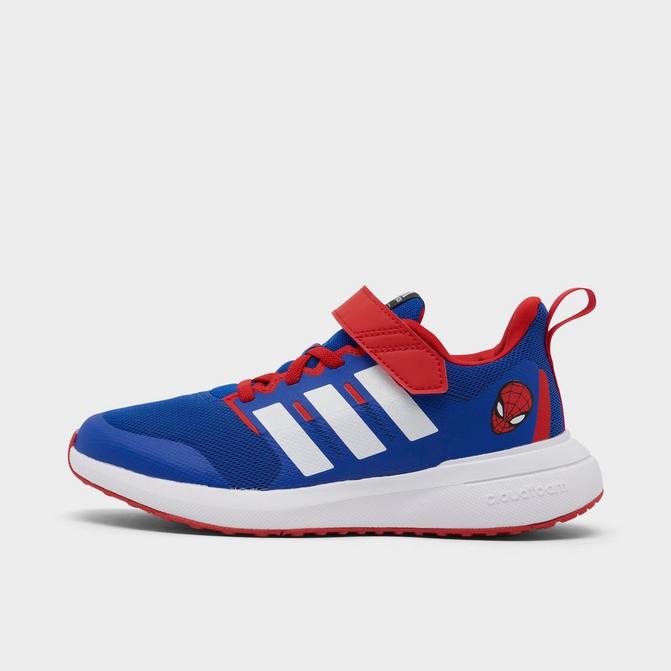 Little Kids' adidas x Marvel FortaRun  Spider-Man Cloudfoam Stretch Lace  Running Shoes| Finish Line