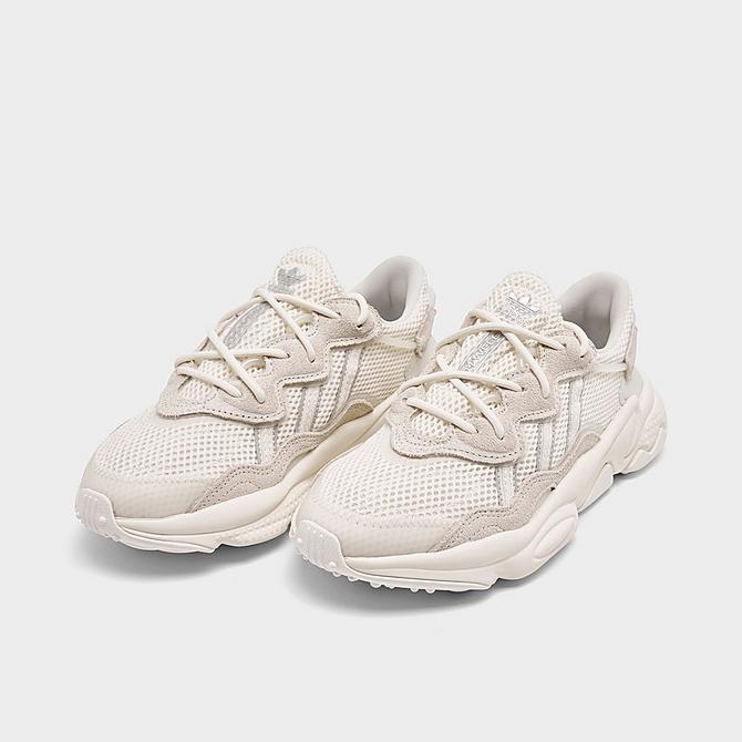 Finish Line Shoes Flat Shoes Casual Shoes Big Kids Originals Ozweego Casual Shoes in White/Cloud White Size 3.5 Suede 