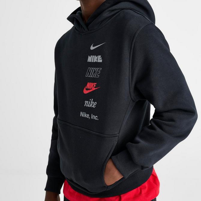 Kids Nike Stacked Logo Pullover Hoodie