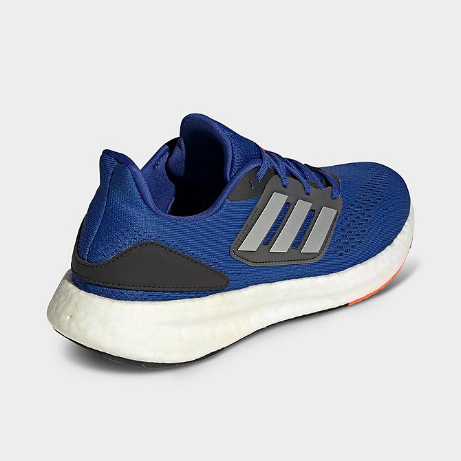 Left view of Men's adidas Pureboost 22 Running Shoes in Team Royal Blue/Matte Silver/Black Click to zoom