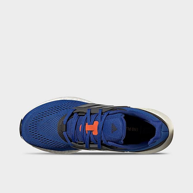 Back view of Men's adidas Pureboost 22 Running Shoes in Team Royal Blue/Matte Silver/Black Click to zoom