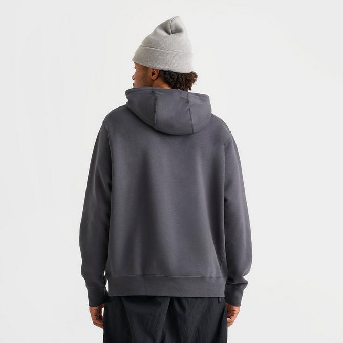 [angle] view of Nike Sportswear Club Fleece Rose Pullover Hoodie in Anthracite Click to zoom