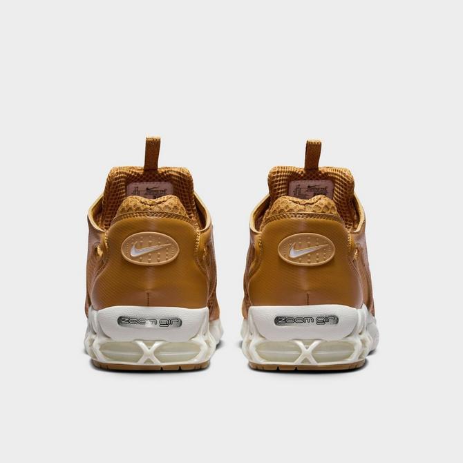 Left view of Men's Nike Air Zoom Spiridon Cage 2 Casual Shoes in Wheat/Sail/Gum Light Brown/Wheat Click to zoom
