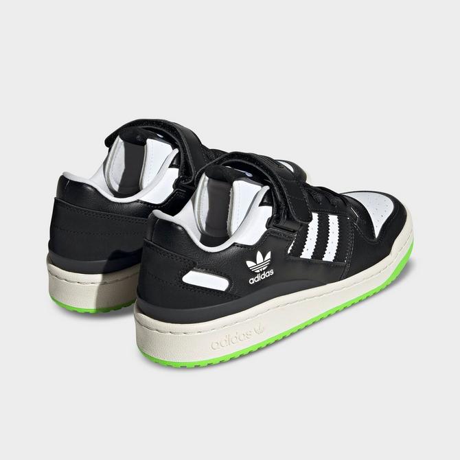 Left view of Women's adidas Originals Forum Low Casual Shoes in Black/Black/Off White Click to zoom