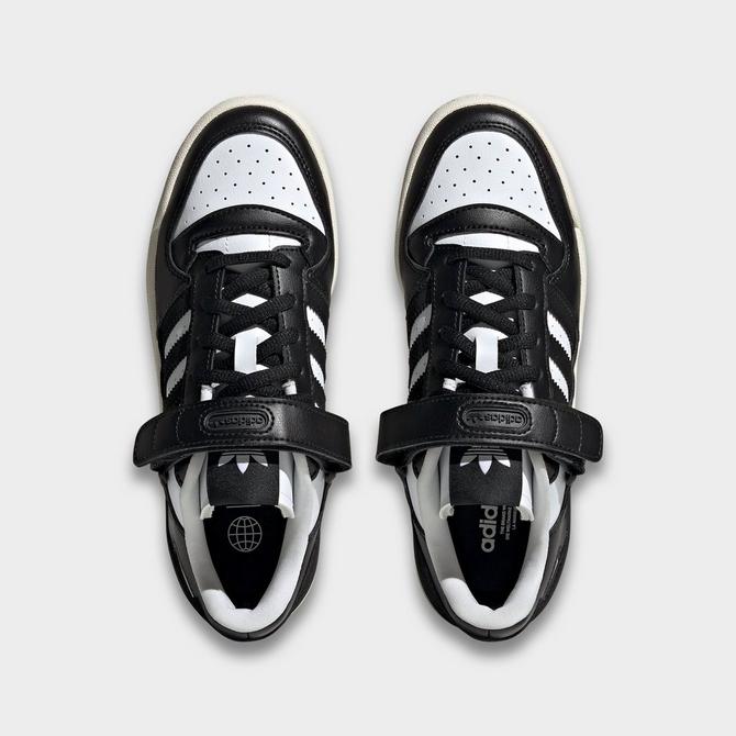 Back view of Women's adidas Originals Forum Low Casual Shoes in Black/Black/Off White Click to zoom