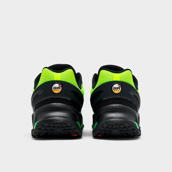 Left view of Men's Nike Air Max Dn8 Casual Shoes in Black/Green Strike/Volt/Black Click to zoom