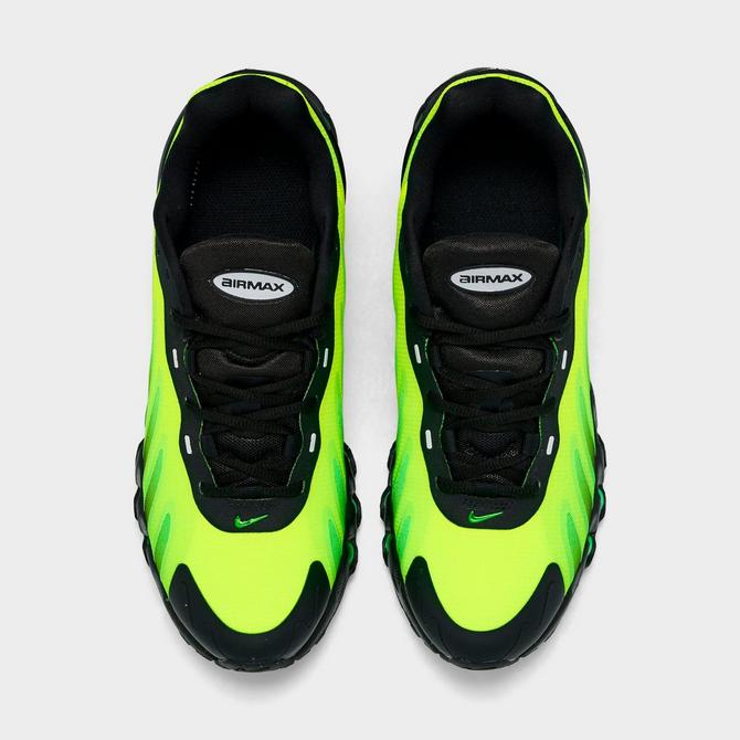 Back view of Men's Nike Air Max Dn8 Casual Shoes in Black/Green Strike/Volt/Black Click to zoom