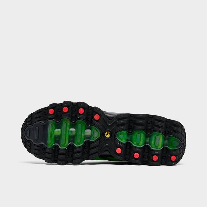 Bottom view of Men's Nike Air Max Dn8 Casual Shoes in Black/Green Strike/Volt/Black Click to zoom