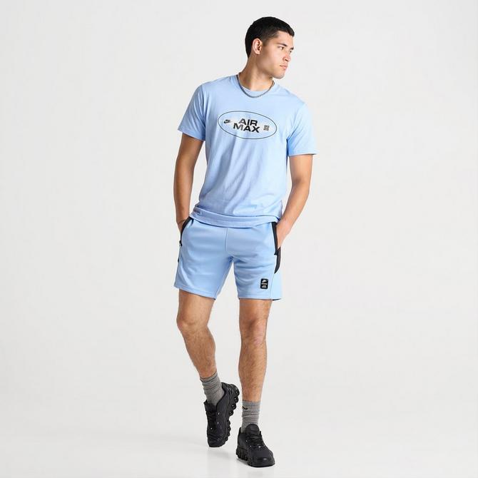 [angle] view of Men's Nike Air Max PK Shorts in Psychic Blue/Psychic Blue Click to zoom