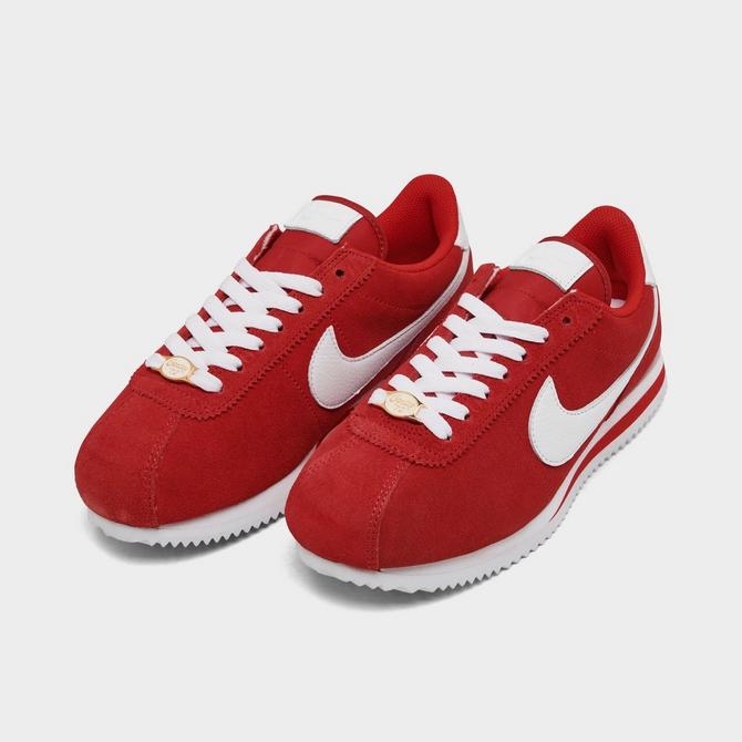 Red store cortez shoes