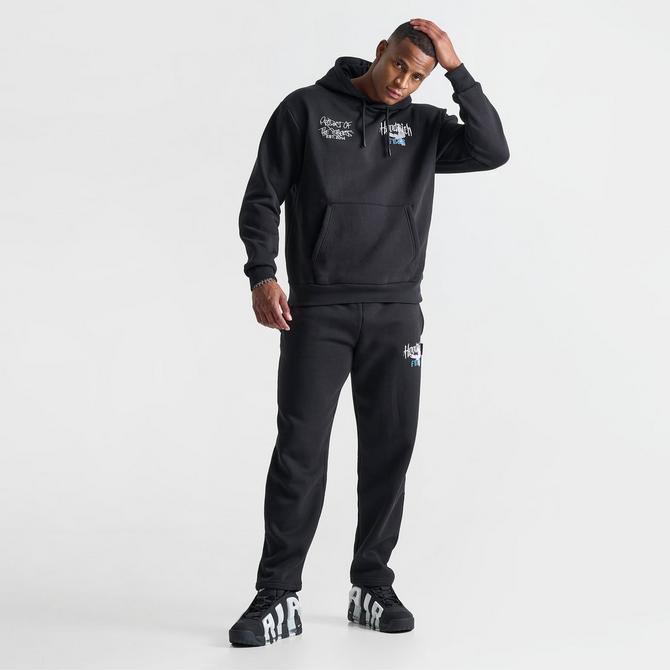 [angle] view of Men's Hoodrich Rise Pullover Hoodie in Black Click to zoom