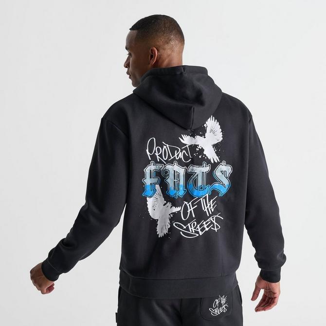 [angle] view of Men's Hoodrich Rise Pullover Hoodie in Black Click to zoom