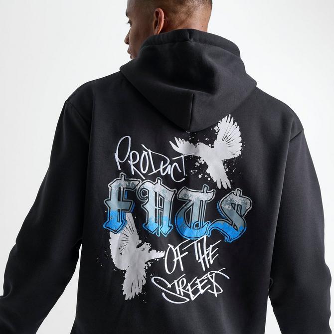 [angle] view of Men's Hoodrich Rise Pullover Hoodie in Black Click to zoom