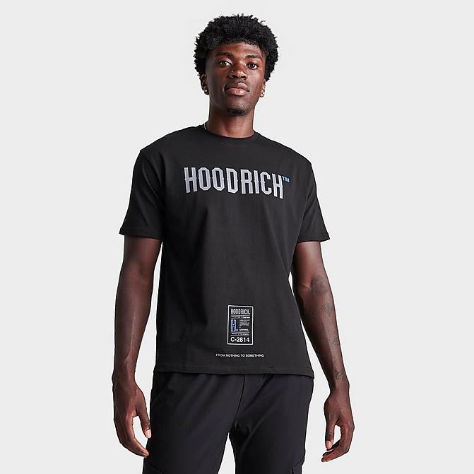 Front view of Men's Hoodrich OG Akira V7 Graphic T-Shirt in Black/Lava Smoke/Dazzling Blue Click to zoom