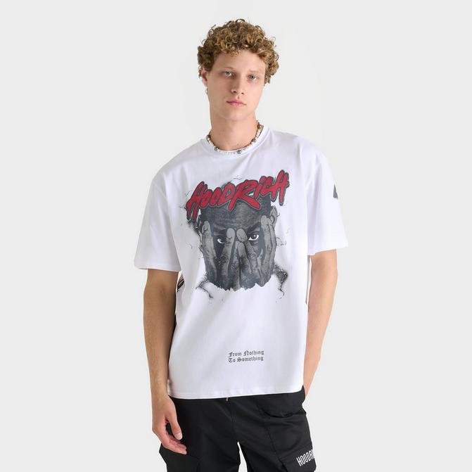 [angle] view of Men's Hoodrich OG Shadow Graphic T-Shirt in White Click to zoom