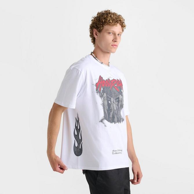 [angle] view of Men's Hoodrich OG Shadow Graphic T-Shirt in White Click to zoom