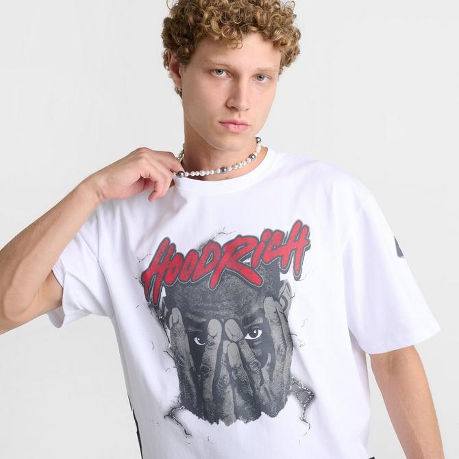 [angle] view of Men's Hoodrich OG Shadow Graphic T-Shirt in White Click to zoom