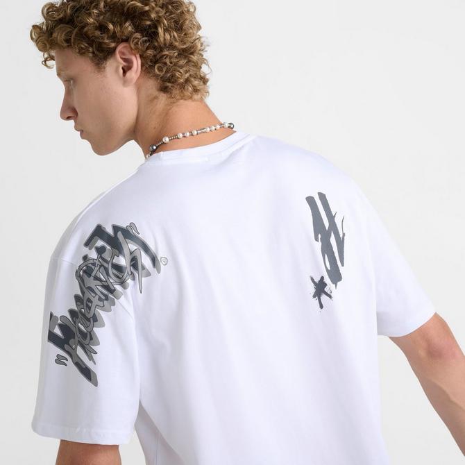 [angle] view of Men's Hoodrich OG Shadow Graphic T-Shirt in White Click to zoom
