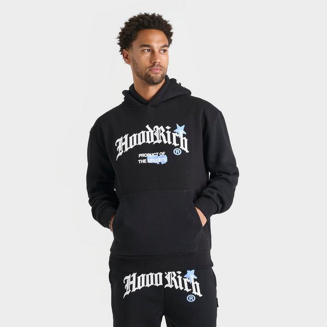 [angle] view of Men's Hoodrich Starr Hoodie in Black Click to zoom
