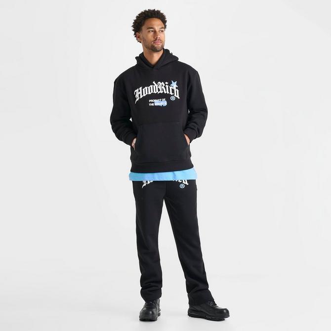 [angle] view of Men's Hoodrich Starr Hoodie in Black Click to zoom