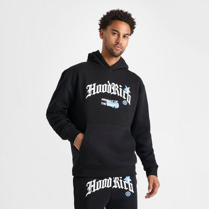[angle] view of Men's Hoodrich Starr Hoodie in Black Click to zoom