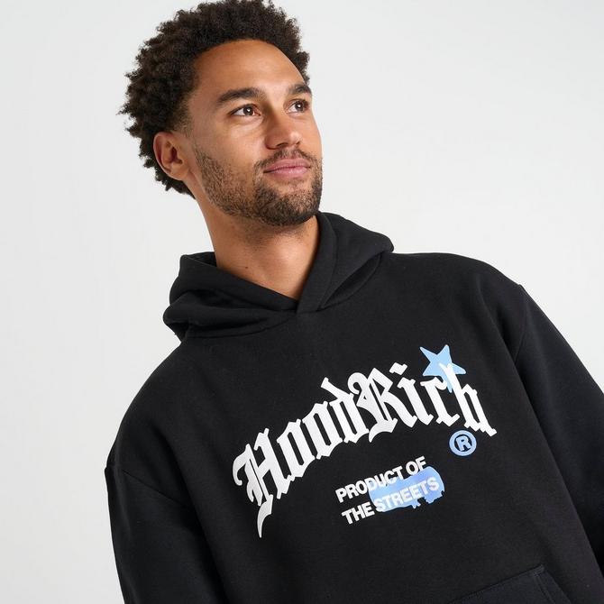 [angle] view of Men's Hoodrich Starr Hoodie in Black Click to zoom