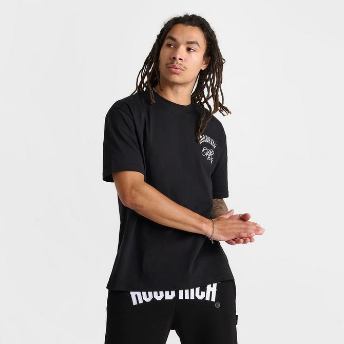[angle] view of Men's Hoodrich OG Heat Script T-Shirt in Black Click to zoom