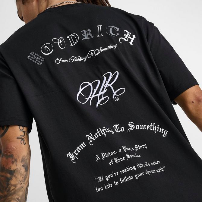 [angle] view of Men's Hoodrich OG Heat Script T-Shirt in Black Click to zoom