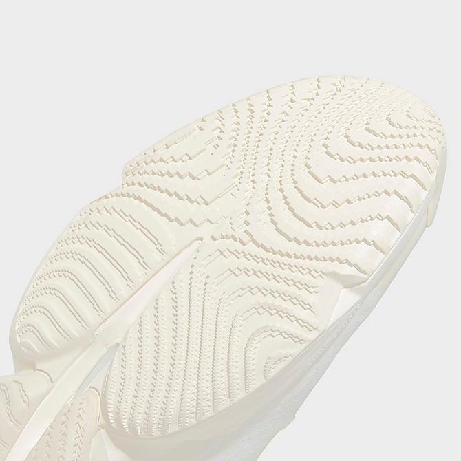 Front view of adidas D.O.N Issue #4 Basketball Shoes in Off White/Off White/Clear Brown Click to zoom