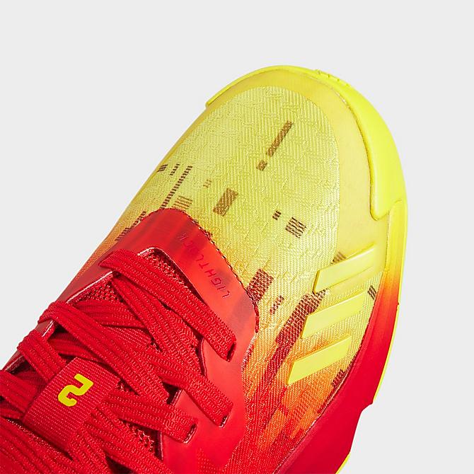 Front view of Big Kids' adidas D.O.N. Issue #4 Basketball Shoes in Red/Core Black/Red Click to zoom