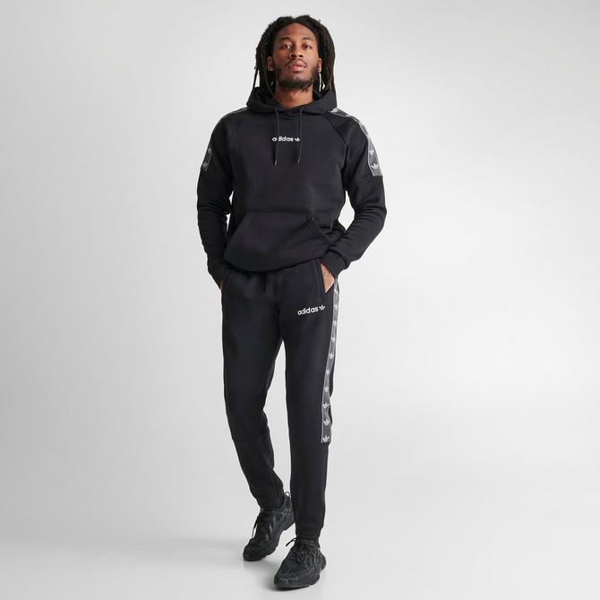 Adidas originals tape fleece overhead hoodie sale