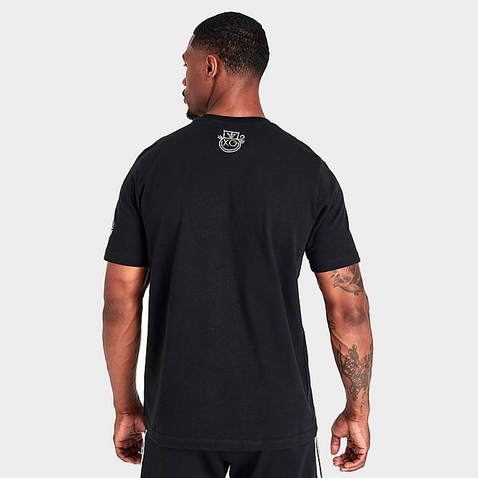 Back Left view of Men's adidas Originals André Saraiva Graphic Short-Sleeve T-Shirt in Black Click to zoom