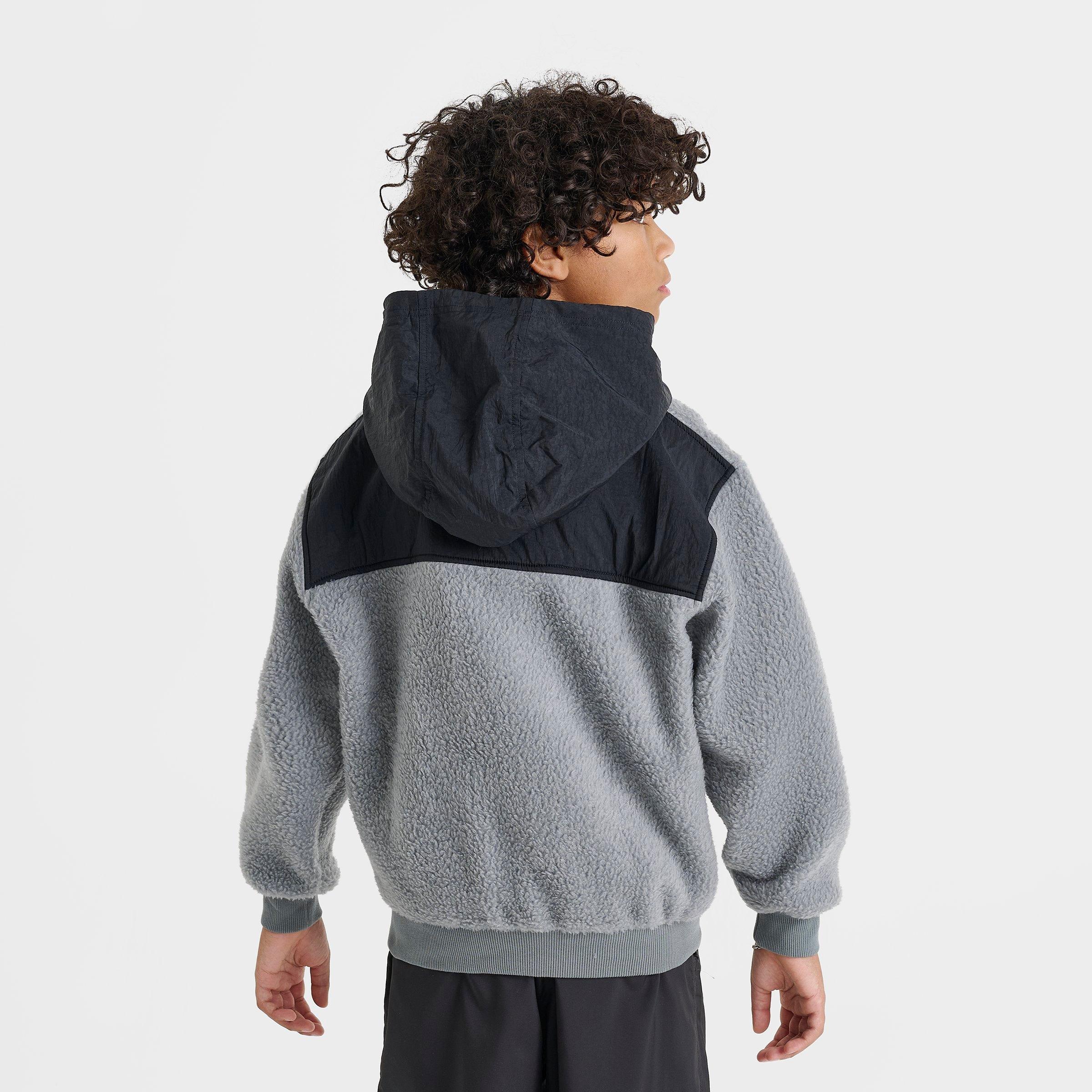 Big Kids' Nike Club Fleece Winterized Quarter-Zip Hoodie