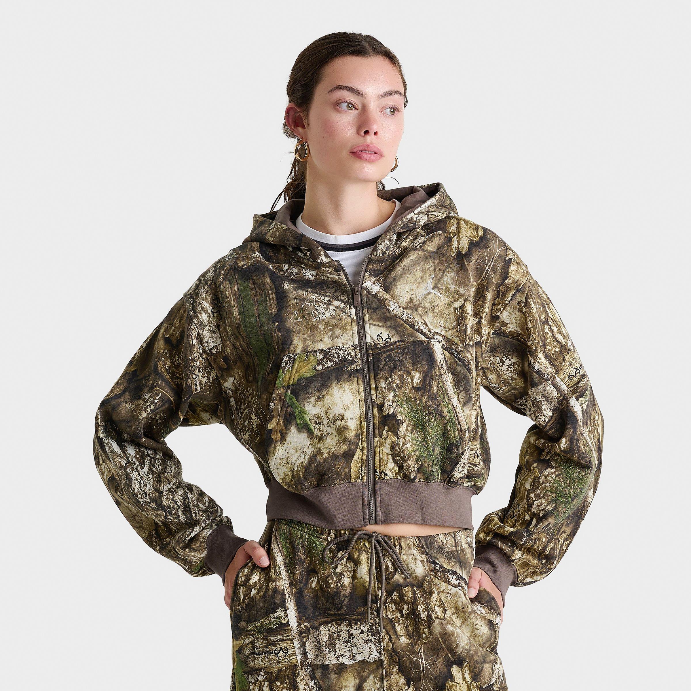 Women's Jordan Brooklyn Fleece Realtree Mod Crop Full-Zip Hoodie