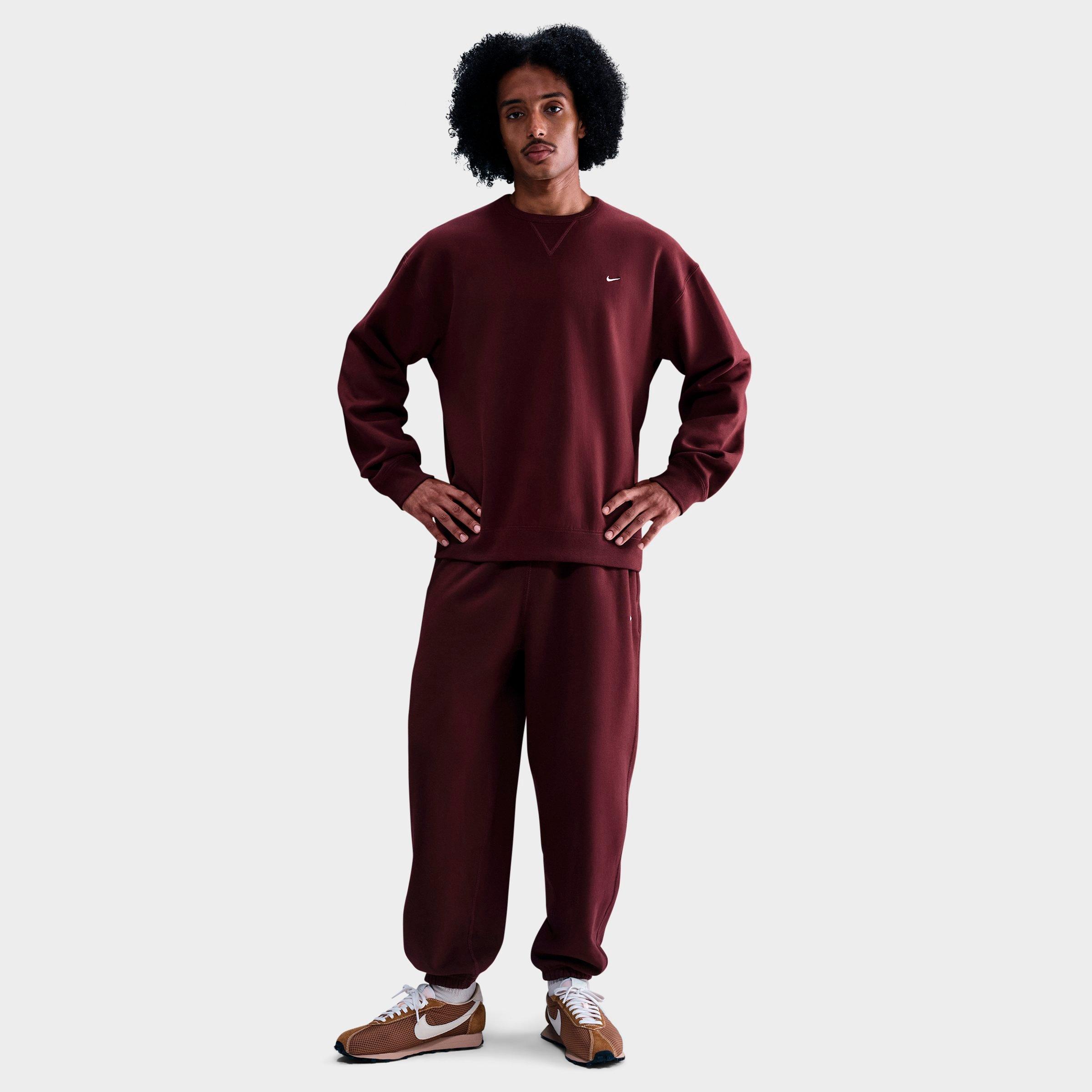 Men's Nike Solo Swoosh Fleece Crewneck Sweatshirt | Finish Line