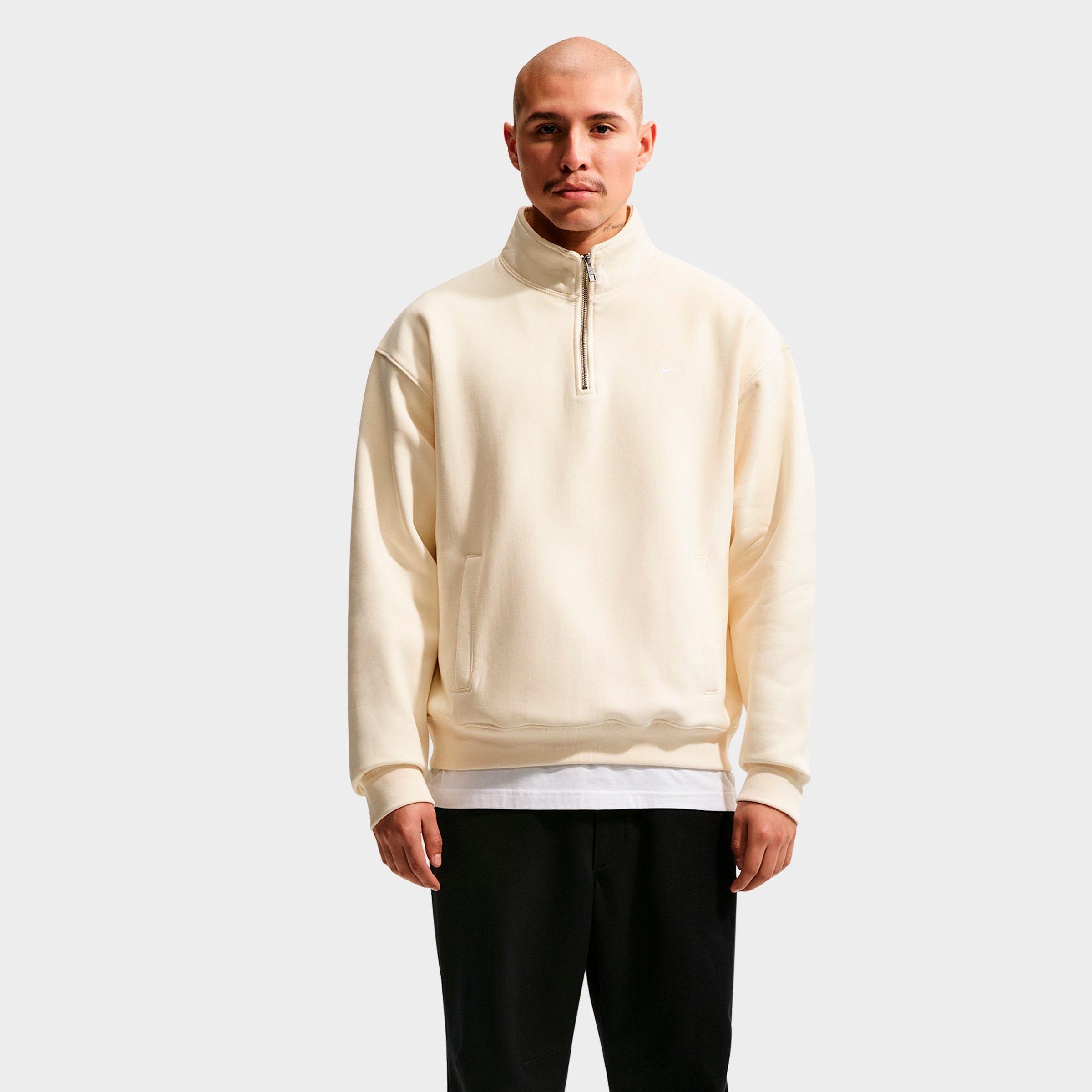 Men's Nike Solo Swoosh Fleece Quarter-Zip Top | Finish Line