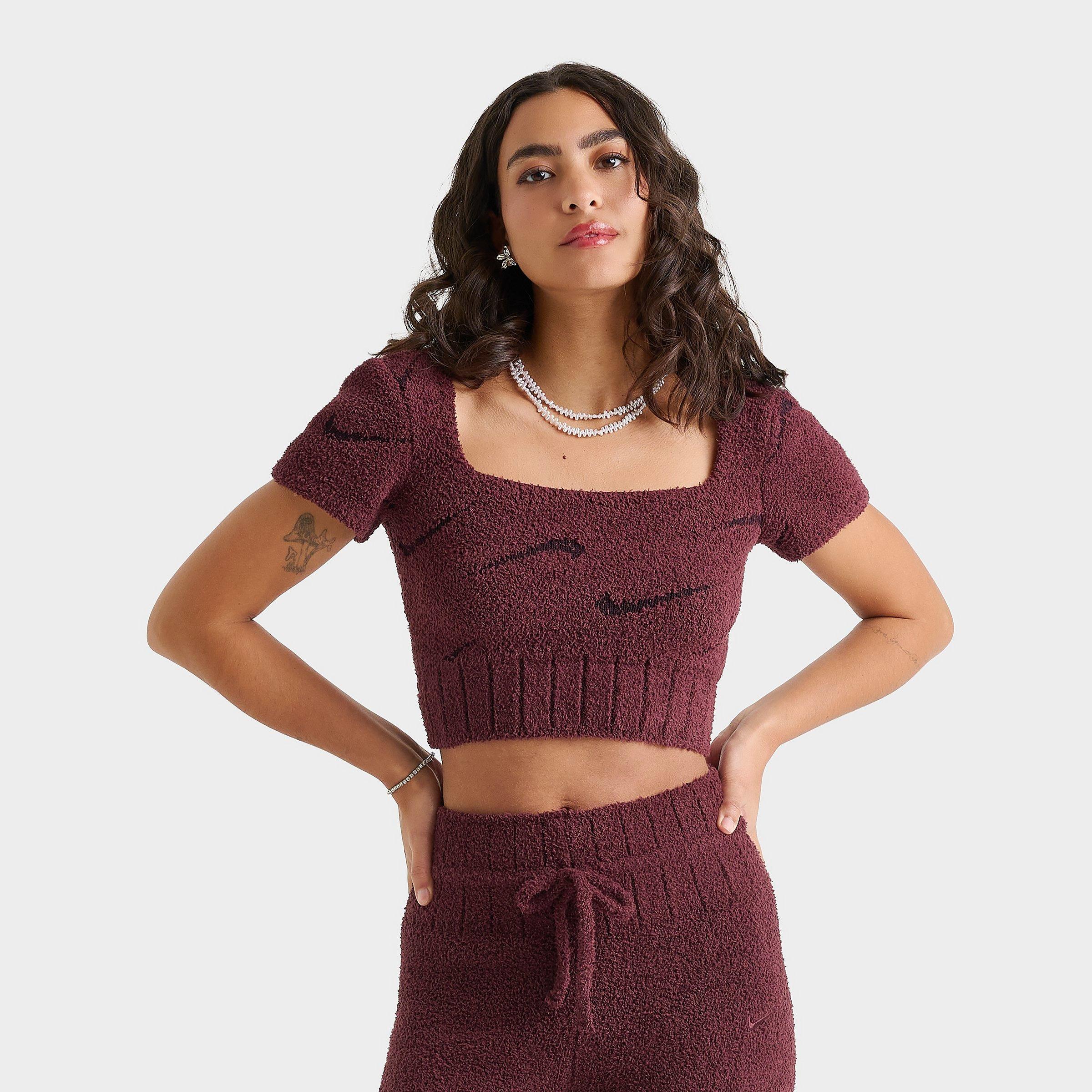 Women's Nike Sportswear Phoenix Cozy Bouclé Cropped Knit Top