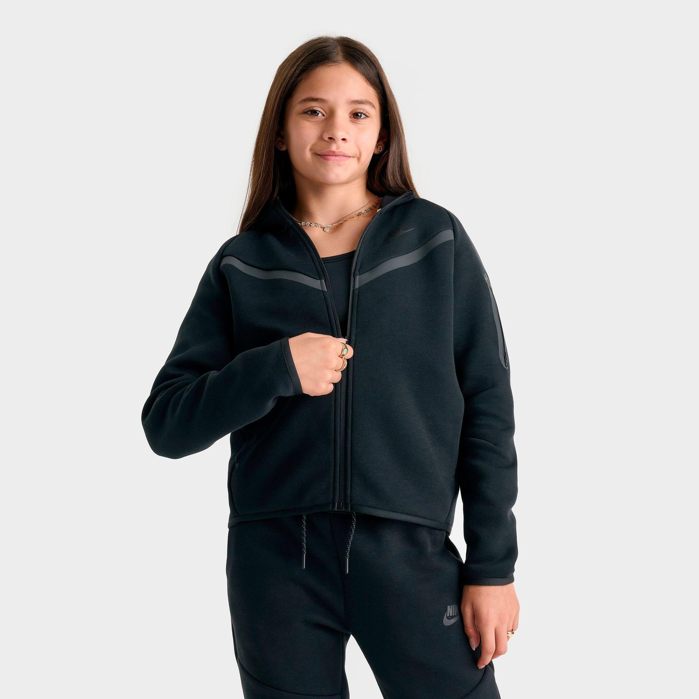 Girls' Big Kids' Nike Sportswear Tech Fleece Full-Zip Hoodie