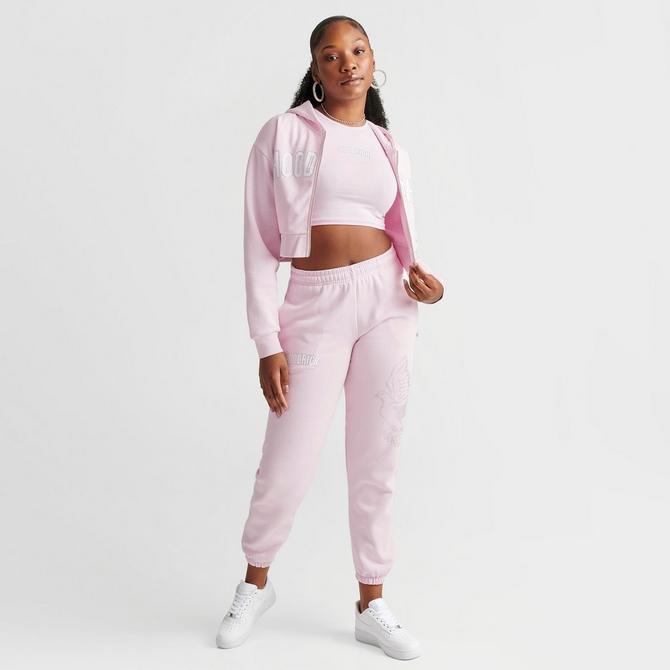 Women's Hoodrich Glide Bling Cropped FullZip Hoodie Finish Line