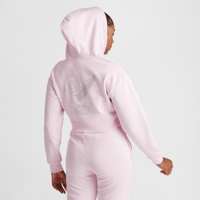 Women's Hoodrich Glide Bling Cropped FullZip Hoodie Finish Line