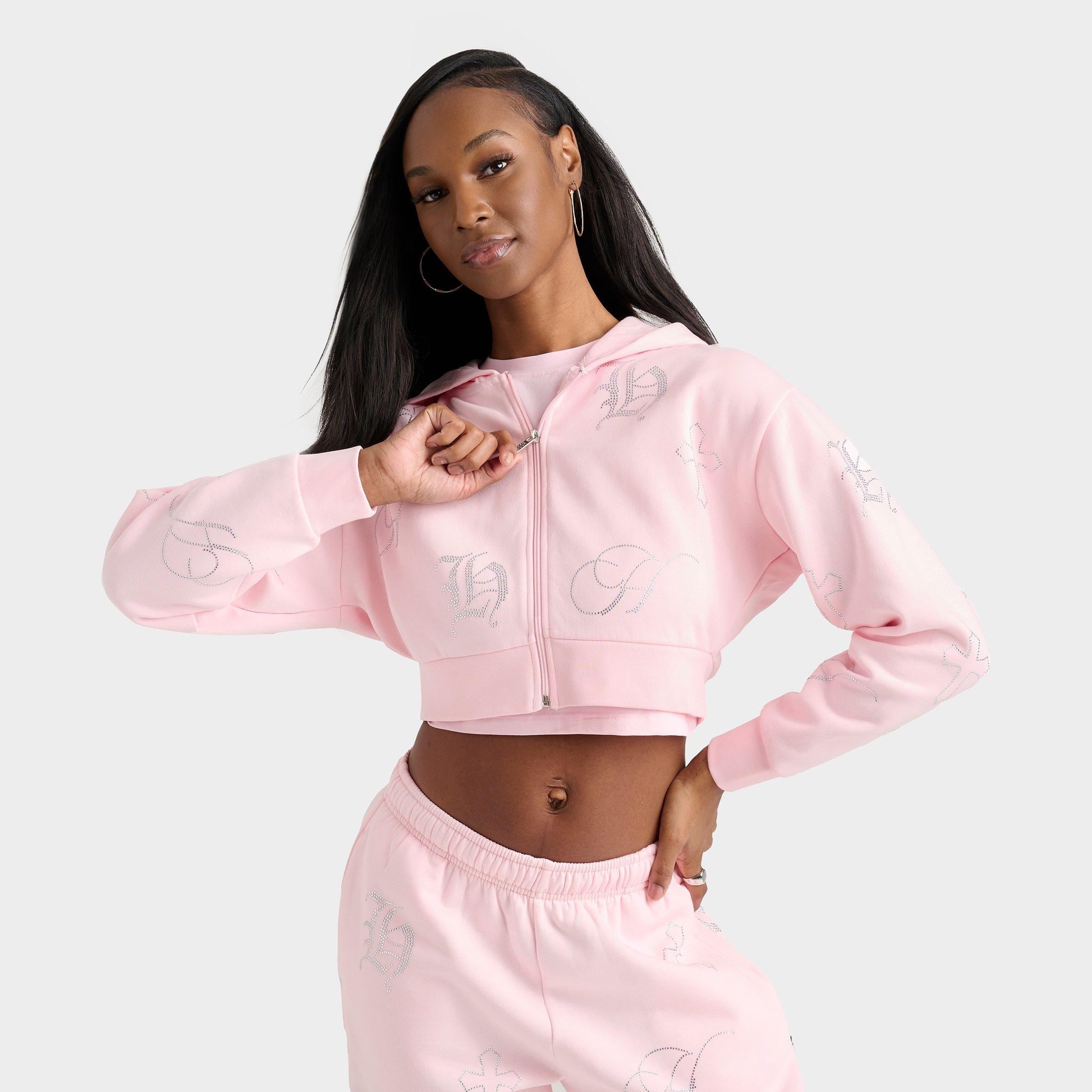 Women's Hoodrich Crystal Crop Full-Zip Hoodie | Finish Line