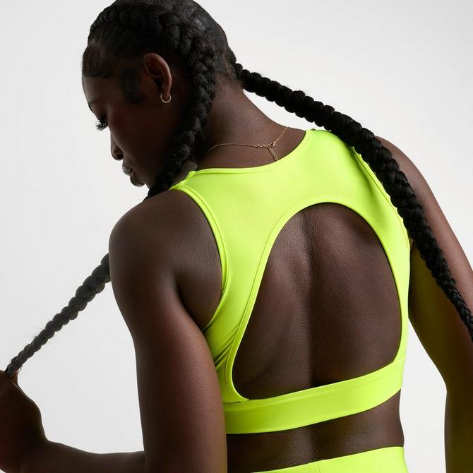 [angle] view of Women's Hoodrich Frame Cut-out Bralette in Neon Green Click to zoom