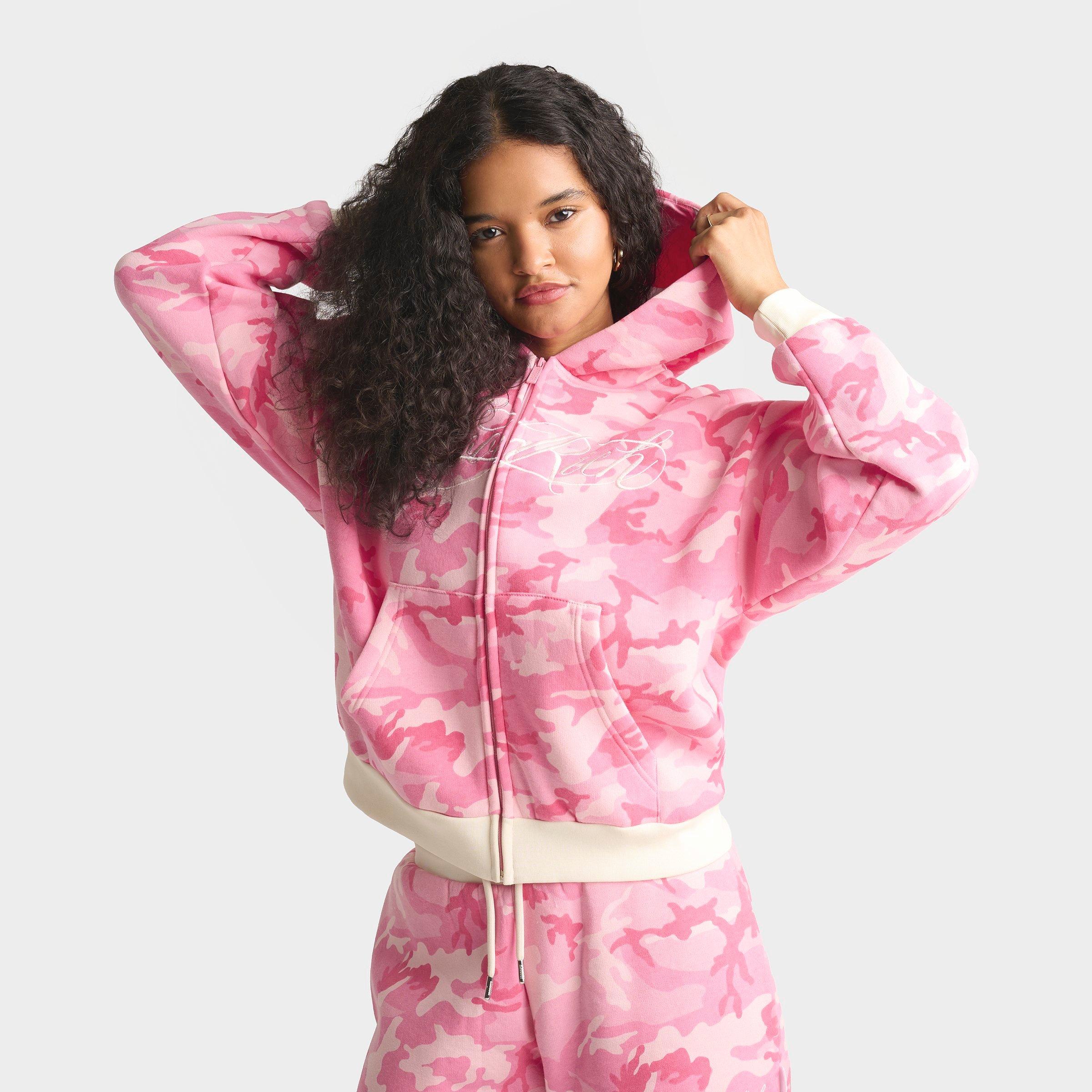 Women's Hoodrich Script Logo Camo Full-Zip Hoodie | Finish Line