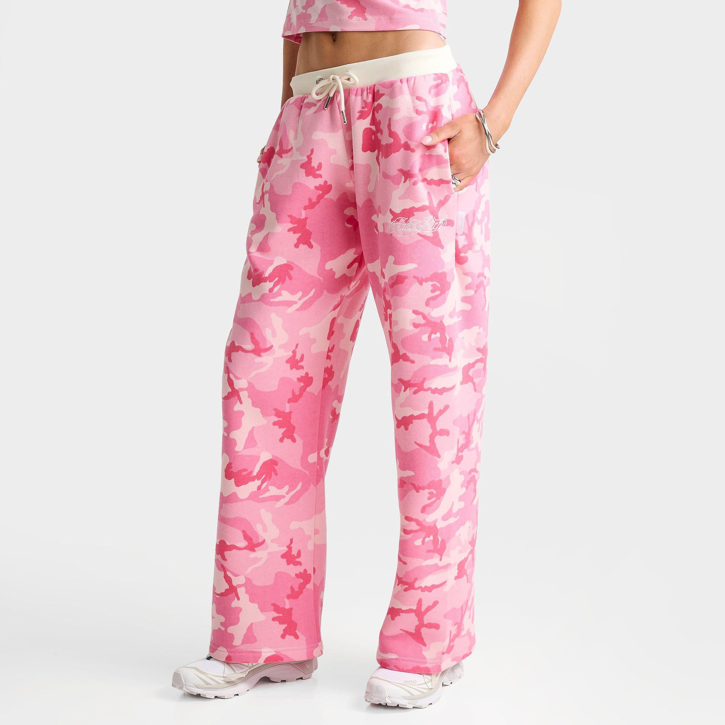 Women's Hoodrich Camo Script Low-Rise Wide Leg Pants | Finish Line